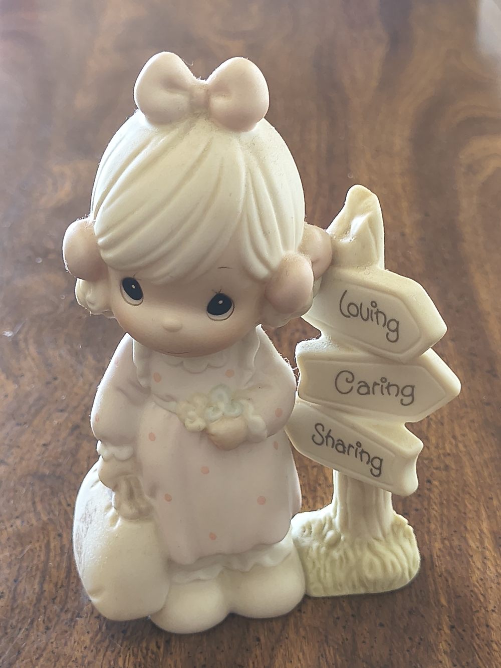 Precious Moments Loving Caring Sharing Along The Way Vtg Knickknack Grandmacore